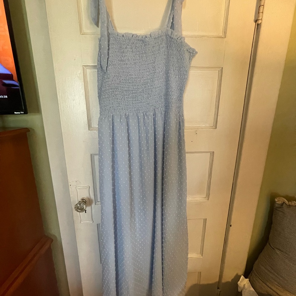 Light blue maxi dress